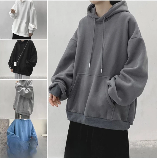 เสื้อกันหนาวมีฮู้ดสไตล์เกาหลี