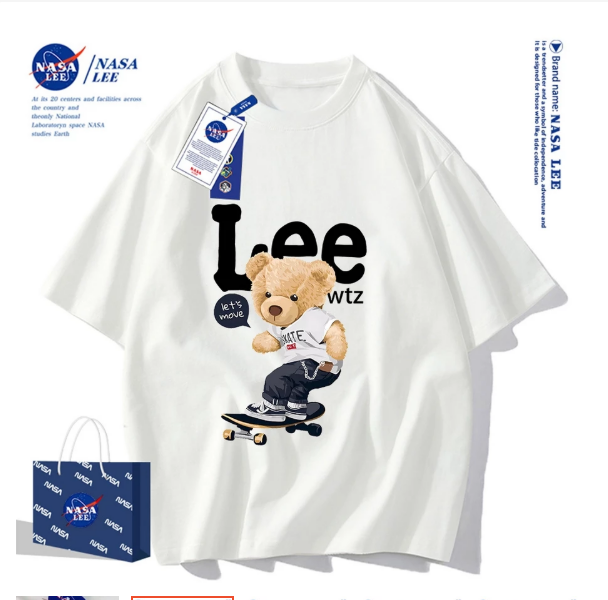 เสื้อยืดคอกลมลาย